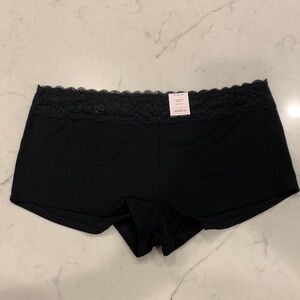 Auden Black Lace Boyshort Women Plus 2X Size 20 - 22